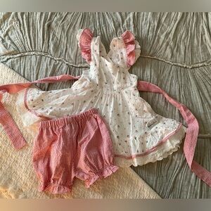 Makena Lane Strawberry Dress Set